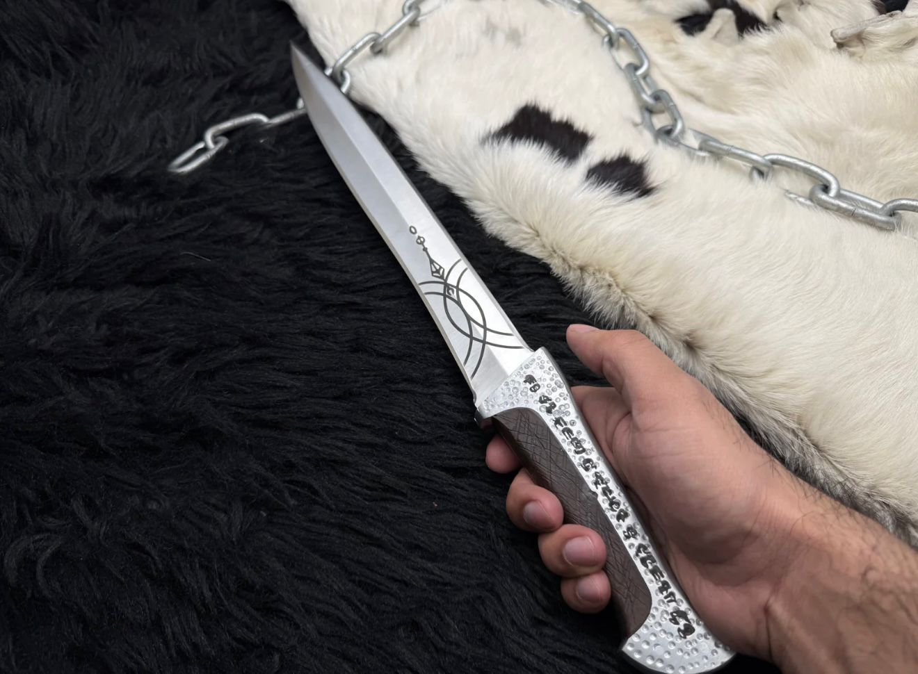 Handmade dune paul Atreides Crysknife with leather sheath