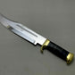 Custom Ancient Handmade Bowie Knife With Leather Sheath