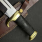 Custom Ancient Handmade Bowie Knife With Leather Sheath