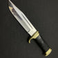 Custom Ancient Handmade Bowie Knife With Leather Sheath