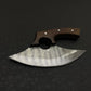 Custom Handmade Ullu Knife With Wooden Handle
