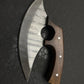 Custom Handmade Ullu Knife With Wooden Handle
