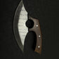 Custom Handmade Ullu Knife With Wooden Handle