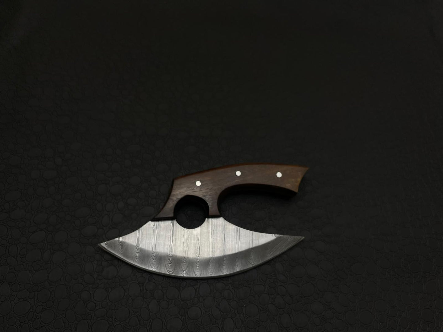 Custom Handmade Ullu Knife With Wooden Handle