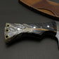 Hand Forged Cleaver Knife With Hand Stitched Leather Sheath