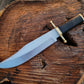 Custom Handmade Vintage Bowie Knife: Smithsonian Replica in D2 Steel with Buffalo Horn Handle