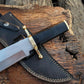 Custom Handmade Vintage Bowie Knife: Smithsonian Replica in D2 Steel with Buffalo Horn Handle