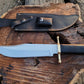 Custom Handmade Vintage Bowie Knife: Smithsonian Replica in D2 Steel with Buffalo Horn Handle