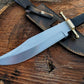 Custom Handmade Vintage Bowie Knife: Smithsonian Replica in D2 Steel with Buffalo Horn Handle