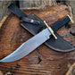 Custom Handmade Vintage Bowie Knife: Smithsonian Replica in D2 Steel with Buffalo Horn Handle