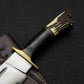 Custom Handmade High Polish Bowie Knife with Antler Handle