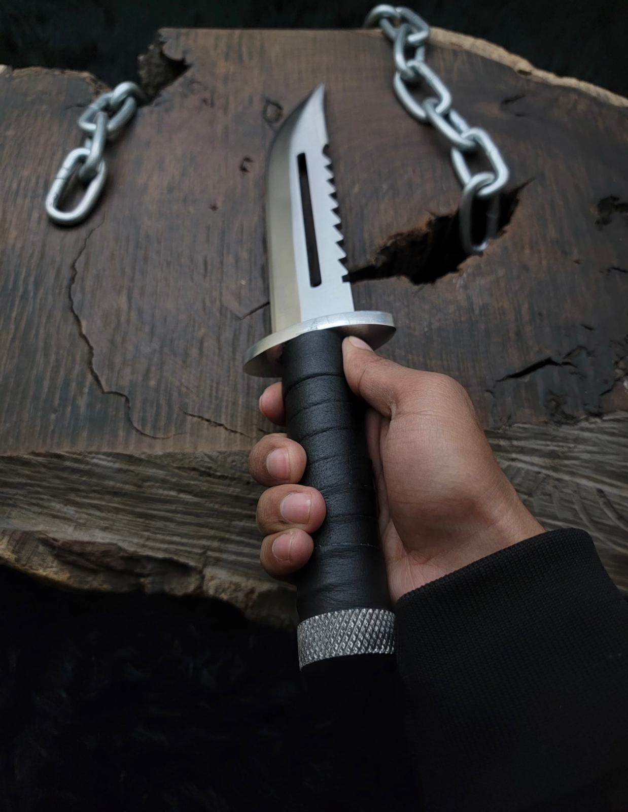 Metal Gear Solid 3 Replica Knife with Leather Sheath | Snake Eater Replica knife