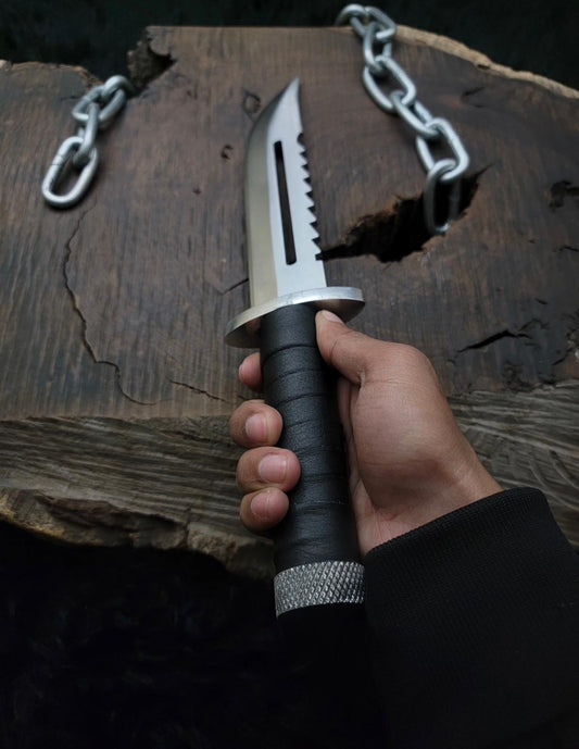 Metal Gear Solid 3 Replica Knife with Leather Sheath | Snake Eater Replica knife