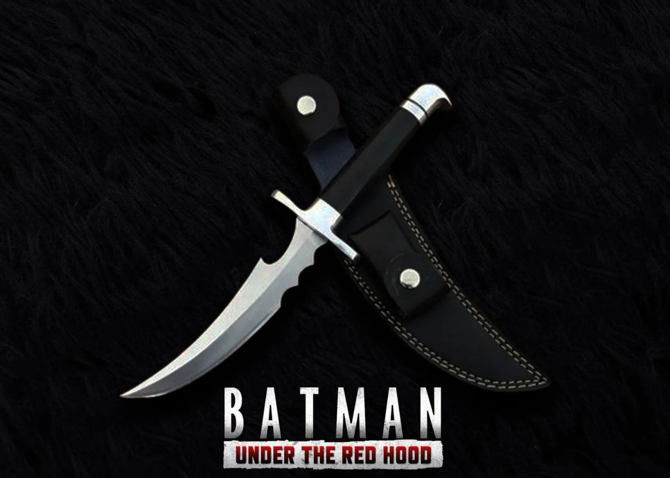 Batman: Under the Red Hood Replica Knives with Leather Sheath