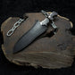 Resident evil 4 Remake Jack Krauser Knife Replica(New Shape): D2 Steel Full Tang with Leather Sheath