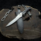 Resident evil 4 Remake Jack Krauser Knife Replica(New Shape): D2 Steel Full Tang with Leather Sheath