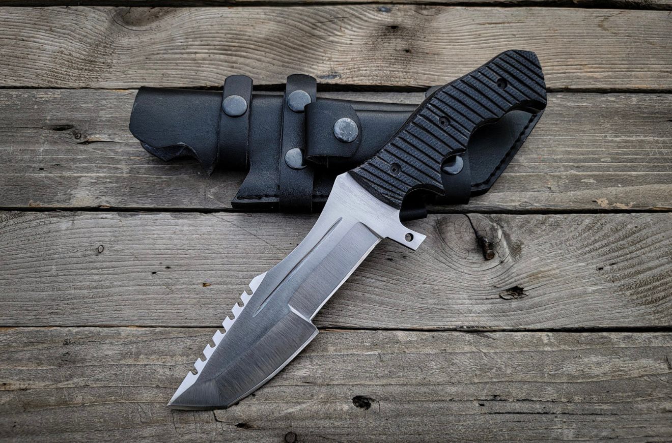 Tom Brown Tracker: Handmade Full Tang Fixed Blade Hunting Knife