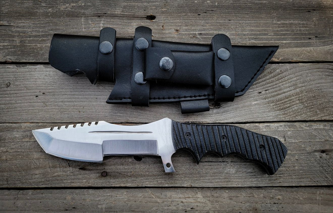 Tom Brown Tracker: Handmade Full Tang Fixed Blade Hunting Knife
