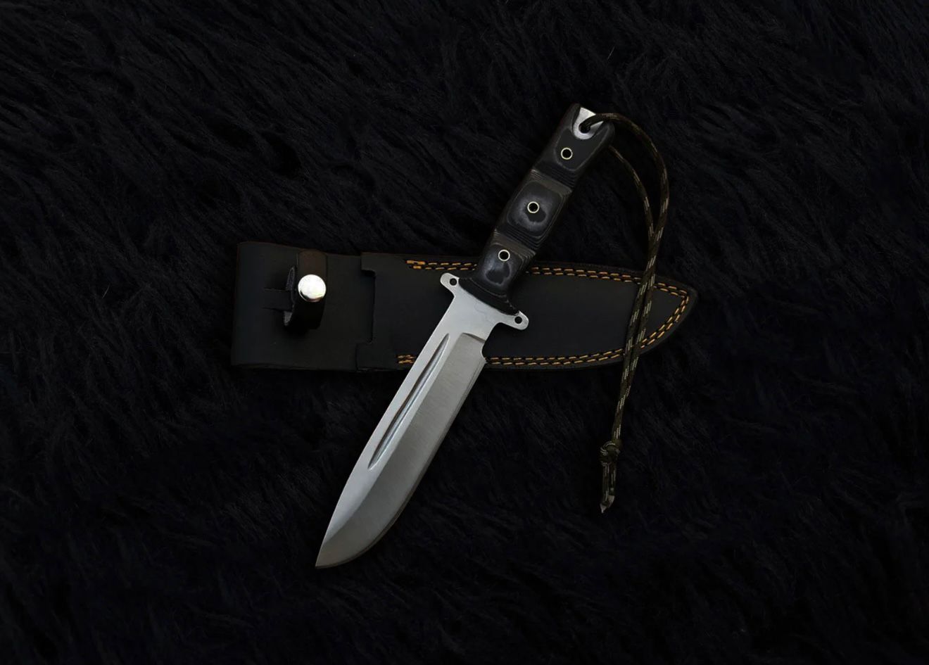 Custom handmade the walking dead daryl dixon replica knife with leather sheath