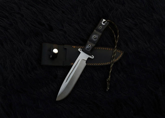 Custom handmade the walking dead daryl dixon replica knife with leather sheath