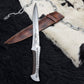 Handmade dune paul Atreides Crysknife with leather sheath