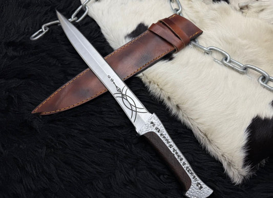 Handmade dune paul Atreides Crysknife with leather sheath