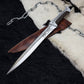 Handmade dune paul Atreides Crysknife with leather sheath