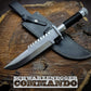 Handmade commando replica bowie knife with leather sheath