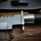 Handmade commando replica bowie knife with leather sheath