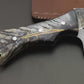 Hand Forged Cleaver Knife With Hand Stitched Leather Sheath